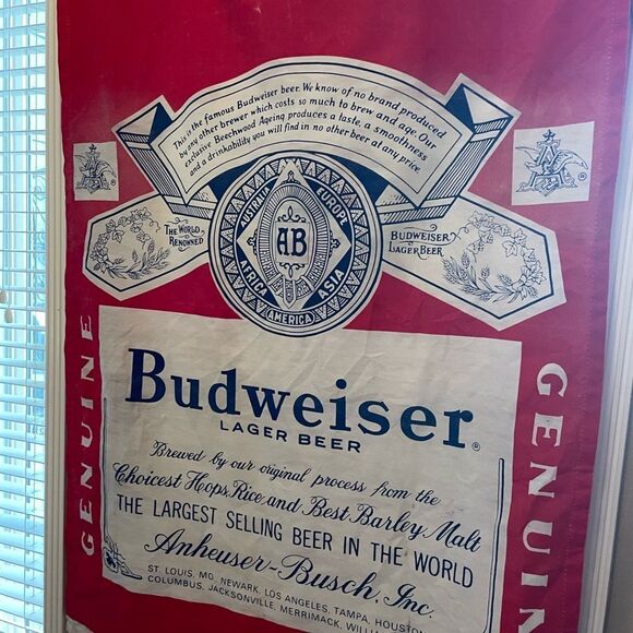 Anheuser Busch Budweiser BIG Flag Banner - Picture 13 of 16